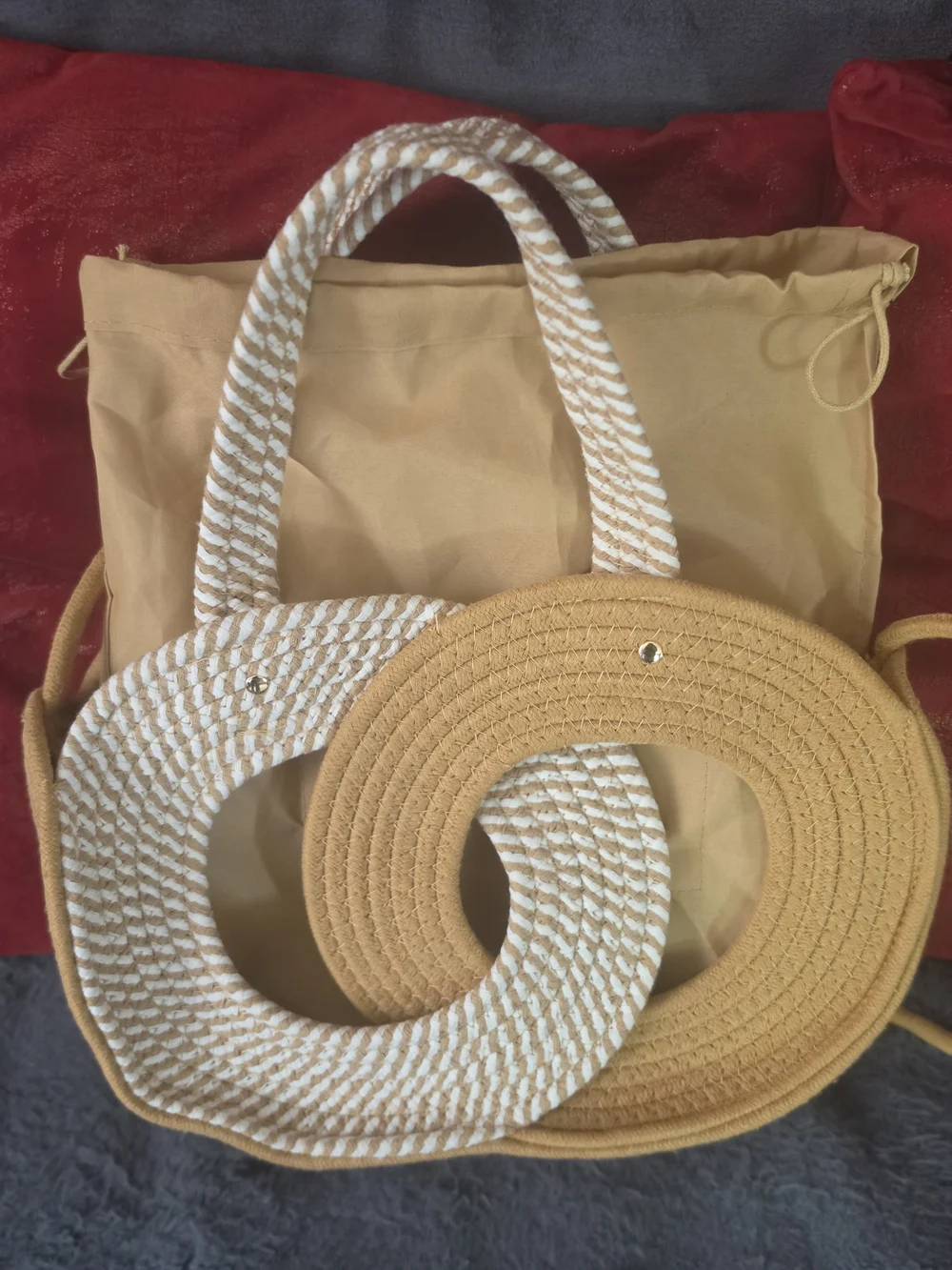 New Round Hollow Woven Straw Handbag/shoulder/ Crossbody Bag
